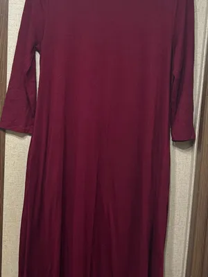 Zenana Outfitters Long Sleeve Burgundy Maxi Dress thumbnail 1
