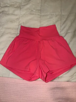 NWOT Pink Halara High-Waist Athletic Shorts - 3 inch thumbnail 2