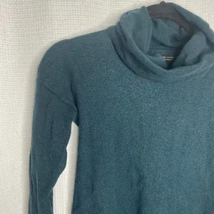 Adrienne Vittadini Luxe Dark Green Cowl Neck Long‎ Sleeve Sweater thumbnail 2