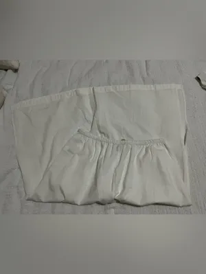 Universal Threads White Cotton Poplin Midi Skirt with Side Slits and pockets Sz M thumbnail 3