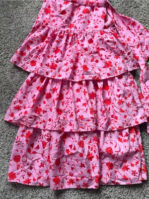 Likely Pink Floral Tiered Maxi Dress with Red Print thumbnail 4