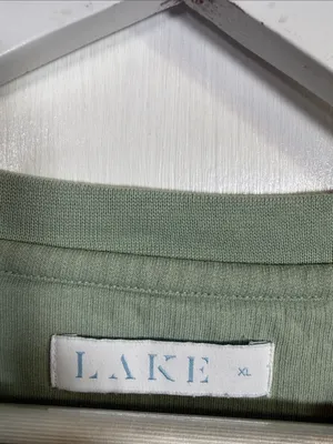 LAKE Pajamas 100% Cotton Sweatshirt Midi Dress in Light Moss Green W2484 Sz XL thumbnail 6