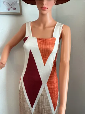 ChicMe Geometric Print Sleeveless Maxi Dress Size S Side Slits thumbnail 3