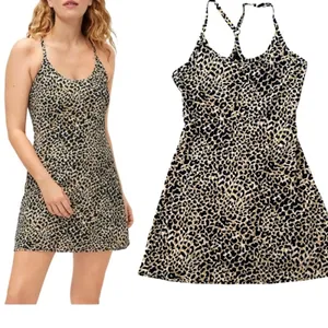 Outdoor Voices The Exercise Dress NEW Version Leopard Print Tennis Running XS thumbnail 2