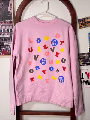 Harry Styles Love On Tour Pink Sweatshirt Crewneck thumbnail 1