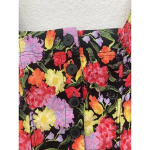 Anthropologie Yukiko Noritake Maeve Portside Button Colorful Floral Romper 8 thumbnail 5