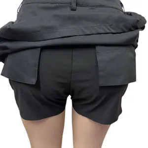 Aur Golf Black Skirt Shorts 4 Pocket Skort Zip Side Above the Knee Womens 10 thumbnail 6
