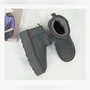 NEW Ultra Mini Platform Classic Short Ankle Cloud Fur Lined Anti-Slip Boots 6.5 thumbnail 3