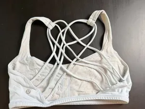 Lululemon Free To Be Bra Wild with a strappy back design Very Light Blue Size 2 thumbnail 3