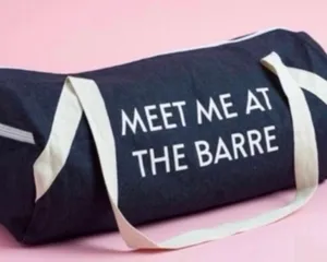 Nordstrom Private Party ‘Meet Me At The Barre’ Denim Gym Bag thumbnail 2