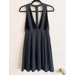 Free People Dance of the Night Black Metallic Cut Out Backless Dress thumbnail 6
