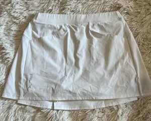 Polo Ralph Lauren RLX Women's Performance Skirt-White- xs pockets Skort thumbnail 1