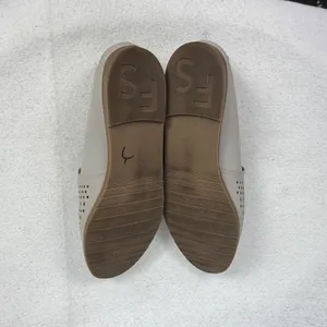 Franco‎ Sarto Factor Loafers Womens 9M Laser Cut Perforated Slip On Gray Taupe thumbnail 9