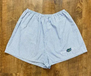 Vtg Y2K Florida Gators Boxer Shorts Sz S/M Blue White Stripe Plaid thumbnail 1