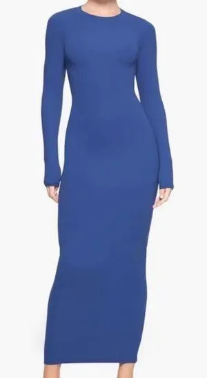 Skims Fits Everybody Long Sleeve Crewneck Dress L thumbnail 1