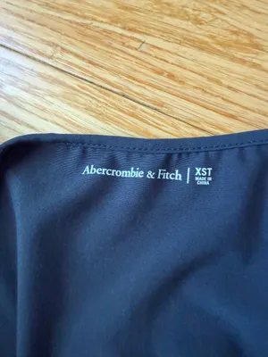Abercrombie & Fitch Black Active Romper XS Tall Drawstring Athletic Playsuit thumbnail 4
