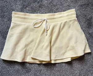Hollister Gilly Hicks Yellow Waffle Knit Skort thumbnail 1