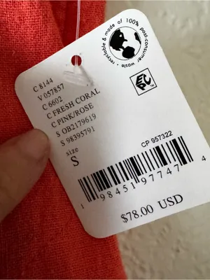 Free People Free-est Aspen Linen Midi Dress - small, fresh coral thumbnail 5