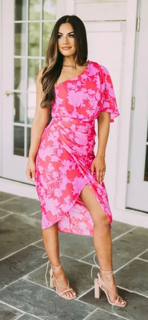 DO+BE Open Shoulder Midi Dress thumbnail 1