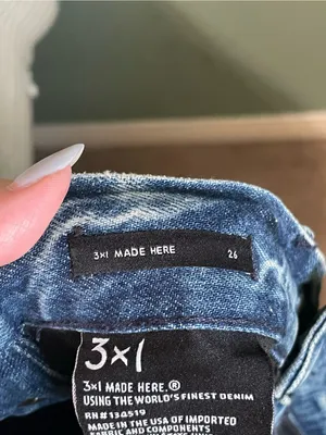 3x1 Joy Snap Away Jean Size 26 Riva Medium Wash Button Snaps Wide Leg thumbnail 4