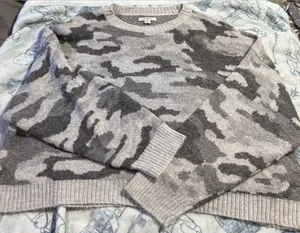 American Eagle Outfitters Gray Camouflage Sweater thumbnail 1