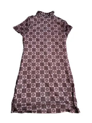 URBAN OUTFITTERS Brown Y2K Button Down Dress Size Large thumbnail 2