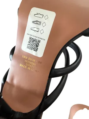 ASOS Design Black Strappy Heels Sandals Size US 8 thumbnail 4