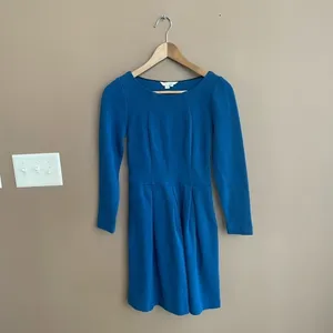 Boden Lindsey Long Sleeve Ponte Dress in Blue Size‎ 2 Petite thumbnail 2