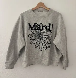 Mardi Mercredi grey floral sweat shirt thumbnail 1