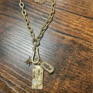 Universal Threads Semi-Precious Stone & Rectangular Charm Layered-Worn Gold-195994781971 thumbnail 5