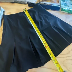 Vintage J. McLaughlin Black Pleated Drop Waist Skirt‎ Size 10 Academia Classic thumbnail 12