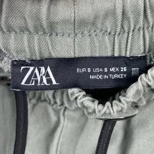 Zara‎ Green Pull On Elastic Drawstring Waist Jogger Style Trousers thumbnail 8