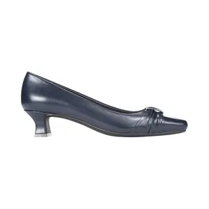 NWT Easy Street Womens Waive Dress Pump Block Heel WAIVE New Navy Blue 9.5M thumbnail 2