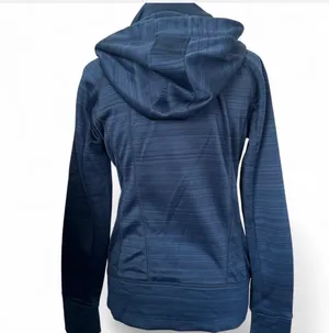 Blue casual zip up hoodie sport sweatshirt jacket size medium thumbnail 5
