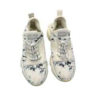 Steve Madden Black White Patterned Sneakers Womens Size 9 Casual Shoes thumbnail 3