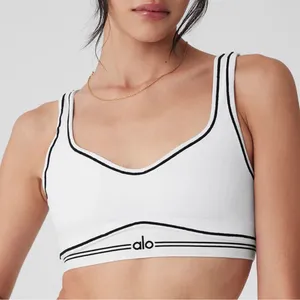 Alo Yoga Airbrush Heart Throb Bra White/Black S thumbnail 1