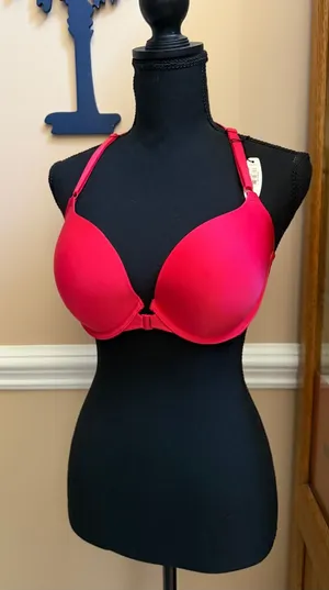 Victoria's Secret Hot Pink Front-Closure Push-Up Bra thumbnail 1