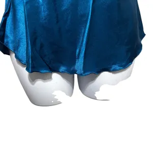 Satin Romantic Babydoll Cami L‎ Teal Ruffle Trim Y2K Coquette Lingerie Style Top thumbnail 5
