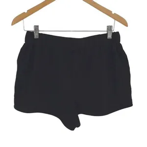 Sundays Womens Scarlet Cotton Blend Bow Tie Waist Paperbag Shorts Black Size Sma thumbnail 5
