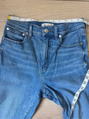 Madewell The '90s Straight Jean Medium Blue Wash Size 27 High Rise Jeans thumbnail 11