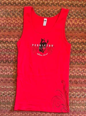 Urban Outfitters PENDLETON WHISKY RED GRAPHIC COWBOY HORSE BAR TANK thumbnail 1