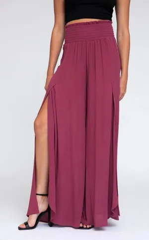 Rewash Wide-Leg Split Pant Size Small thumbnail 1