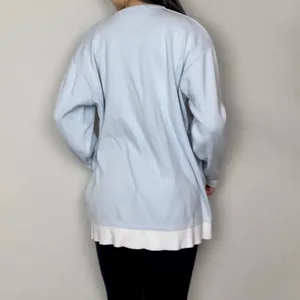 Disney Light Blue Minnie Mouse & Pluto Embroidered Long-Sleeve Crew-Neck Sweater | Donaldson - The Walt Company thumbnail 5