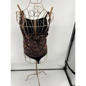 Abercrombie & Fitch Floral Smocked Bodysuit Size Large thumbnail 13
