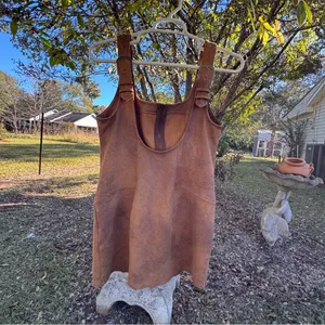 Free People Western Wind faux leather minidress Size Small thumbnail 3