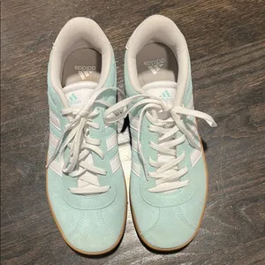 Adidas Pastel Green Trainers with White Accents thumbnail 2