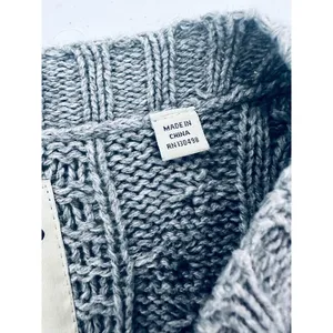 Jack Wills Womens Cable Knit Sweater Size 6 Grey Alpaca‎ Blend Fisherman Preppy thumbnail 6