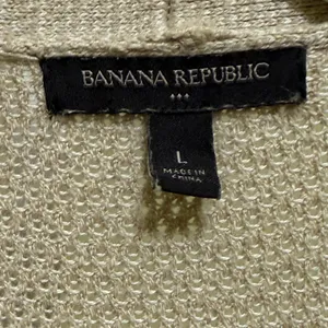 Banana Republic Waterfall Knit Vest Sweater Tan Womens Sz‎ L thumbnail 3