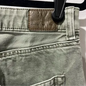 American Eagle‎ Jeans Olive Green High Rise Distressed Women Size 6 Petite thumbnail 6