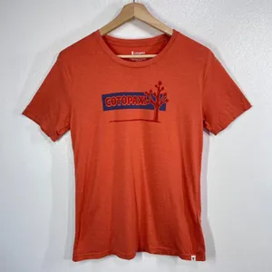 Cotopaxi‎ Hello Desert T-Shirt Joshua Tree National Park Organic Rust Women's L thumbnail 1